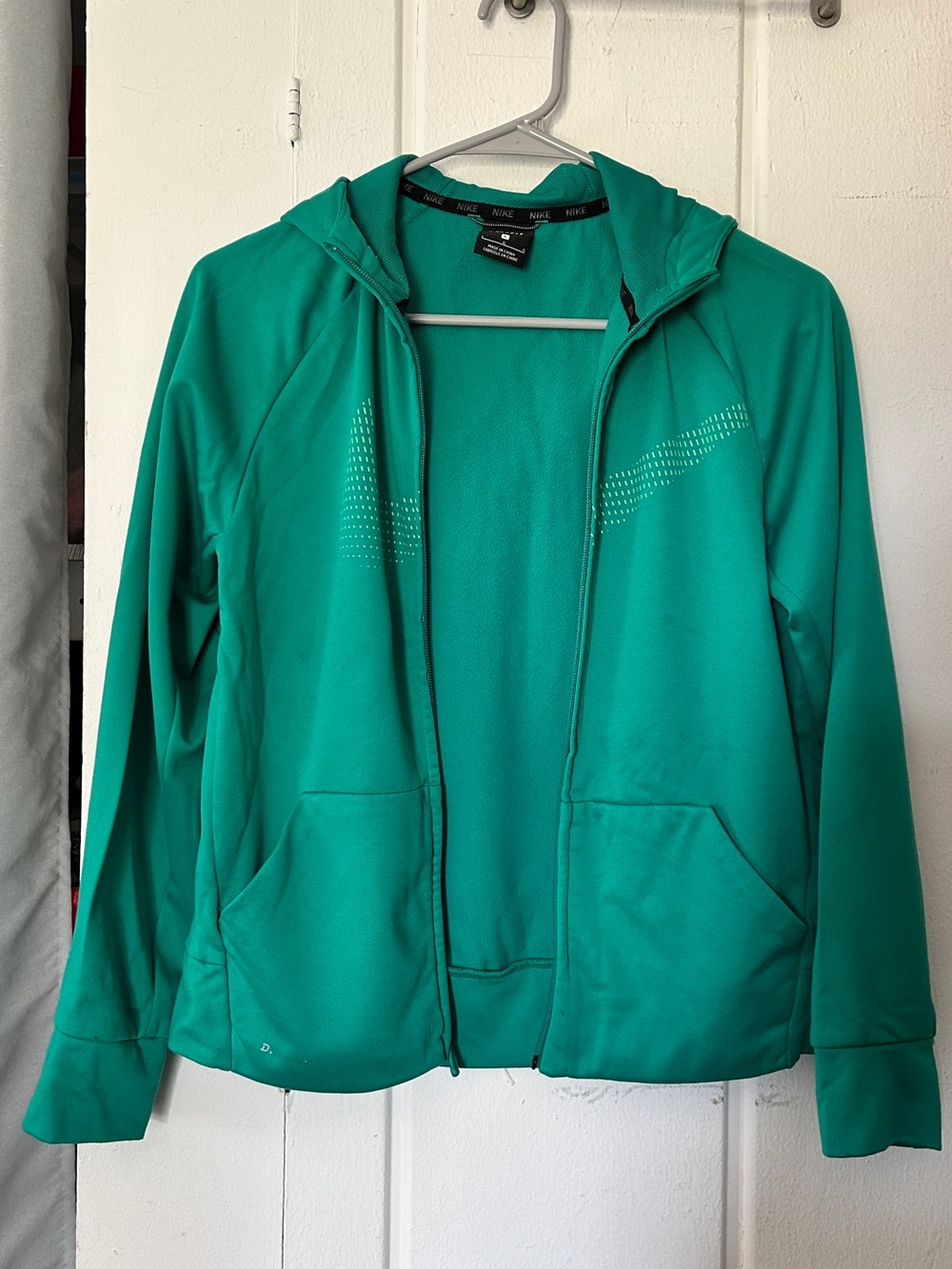 Nike Women’s Teal Green Hooded Zip-Up Jacket